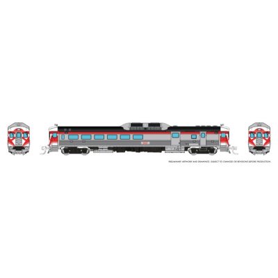 Rapido 516061 - N Budd RDC-3 (Ph 1) (DC/Silent): CP Rail - Action Red: #9021