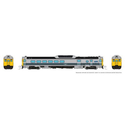 Rapido 516075 - N Budd RDC-3 (Ph 2) (DC/Silent): VIA Rail - Early: #6351