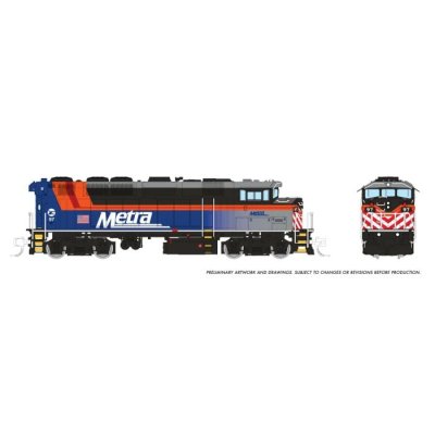 Rapido 519520 - N GMDD F59PH - DC/DCC/Sound - Metra (Chicago) #99