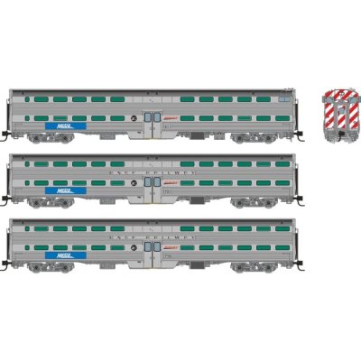 Rapido 545010 - N Scale Gallery Commuter Car: Metra - BNSF Swoosh: Set #2 (Cab: 811 Coaches: 751 ...