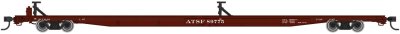 Walthers Mainline 5481 - HO RTR - 85ft General American G85 Flatcar - Trailer Train - Santa Fe #8...