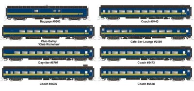 Rapido 550012 - N Scale -The Rapido- Passenger Cars - VIA Rail (8-Car Set)