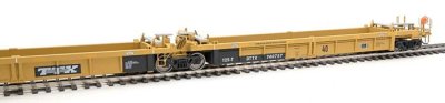 Walthers Mainline 55646 - HO RTR Thrall 5-Unit Rebuilt 40Ft Well Car - Trailer-Train DTTX #740757...
