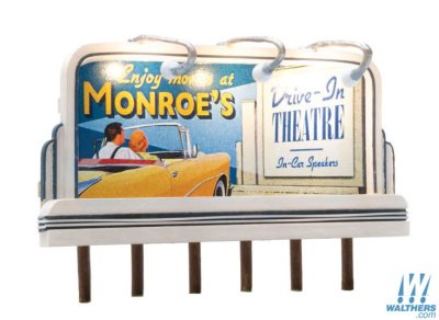 Woodland Scenics 5794 HO Billboard Monroes Drive In