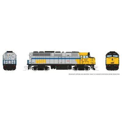 Rapido 580511 - N Scale F40PH-2D (DC/DCC/Sound): VIA Rail - Original Scheme: #6410