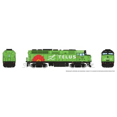 Rapido 580517 - N Scale F40PH-2D (DC/DCC/Sound): VIA Rail - Telus Scheme: #6429