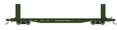 Walthers Mainline HO 5826 60ft Pullman-Standard Bulkhead Flatcar - Ready to Run -- Weyerhauser #1...