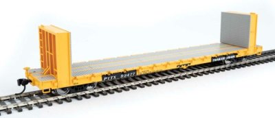 Walthers Mainline 5879 - HO RTR 60Ft Pullman-Standard Bulkhead Flatcar (48Ft IL) - PTTX #93477