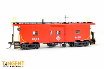 Tangent 60711-01 - HO Erie Lackawanna (EL) “Simplified Repaint 1966” Erie ICC Bay Window Caboose ...