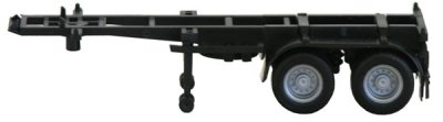 Herpa Models 5440 HO Scale 20' Container Chassis - Assembled -- Black