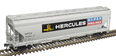 Atlas 20006388 - HO ACF 5250 Covered Hopper - Hercules Pro-Fax (HPCX) #50395