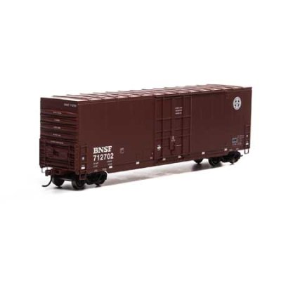 Athearn Roundhouse 1658 HO Scale - 50Ft Smooth HC Plug Box - BNSF/Round Logo #712779