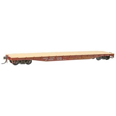 Kadee Quality Products 9506 HO Scale 50-Ton AAR Flatcar - Ready to Run -- Union Pacific #57059 (1...
