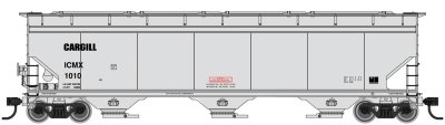 Walthers Mainline 7672 HO RTR - 60 ft NSC 5150 3-bay Covered Hopper - Illinois Cereal Mills Cargi...