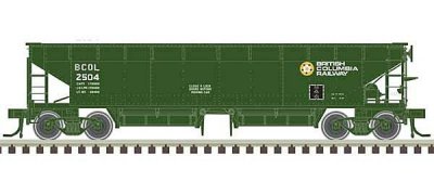 Atlas 20006799 - HO 70-Ton Hart Ballast Car - Ready to Run - Master(R) -- British Columbia Railwa...