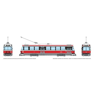 Rapido 702002 - HO CLRV (DC/Silent): TTC - Early Version (Red/Black/White): #4010 / #501 Humber
