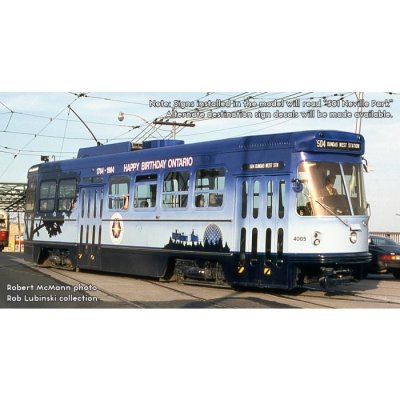 Rapido 702517 - HO CLRV (DC/DCC/Sound): TTC - "Happy Birthday Ontario": #4005 / #506 High Park