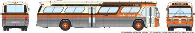Rapido Trains 753096 HO New Look Bus Exclusive London Transit Commission (Orange/Brown)#138 13 - ...