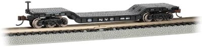 Bachmann Industries 71390 - N Scale 52Ft Depressed-Center Flatcar - Ready to Run Silver Series - ...