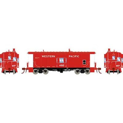 Athearn Genesis G78399 - HO Bay Window Caboose - DCC & Sound w/Lights - Western Pacific #482