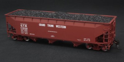 SmokeBox Graphics 8134 - HO - AAR Hopper - Grand Trunk Western - #111906