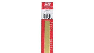 K&S Engineering 8241 All Scale - Brass Strip - 12inch x 1/2inch x .032inch