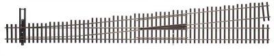 Walthers Track 83021 - HO Code 83 Nickel Silver DCC-Friendly #10 Turnout - Left Hand