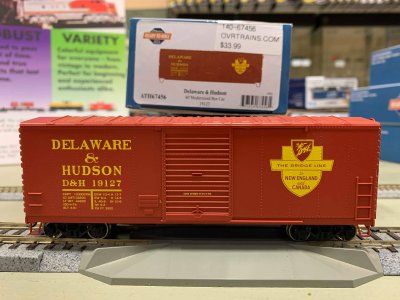Athearn RTR 67455 HO - 40 Ft Modernized Box - D&H #19121