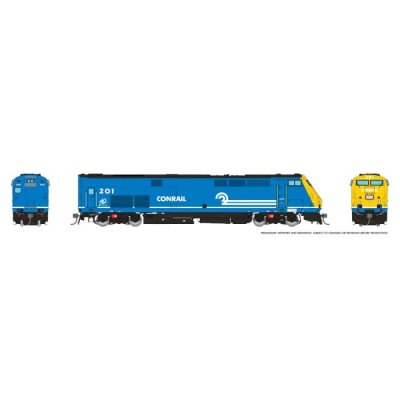 Rapido 85518 - HO GE P32AC-DM (DC/DCC/Sound): Metro North - Conrail #201