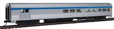 Walthers Mainline 30059 - HO 85' Budd Baggage-Lounge - Ready to Run -- Via Rail Canada (silver, b...