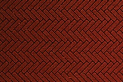 Chooch 8661 - HO/N Flexible Herringbone Dark Red Brick Sheet (2-Pack) - Small