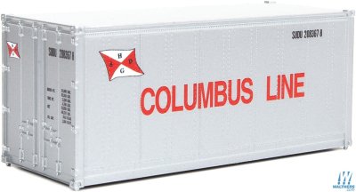 Walthers SceneMaster 8663 HO - 20ft Smooth-Side Container - COL