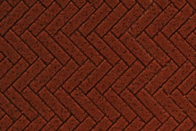Chooch 8665 - HO/S/O Flexible Herringbone Dark Red Brick Sheet (2-Pack) - Large