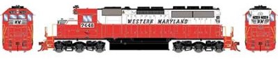 Athearn 87231 - HO EMD SD40 Diesel - DCC Ready - Western Maryland #7448