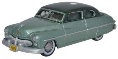 Oxford Diecast 87ME49001 - HO 1949 Mercury 8 Coupe Adelia Green / Mogul Green
