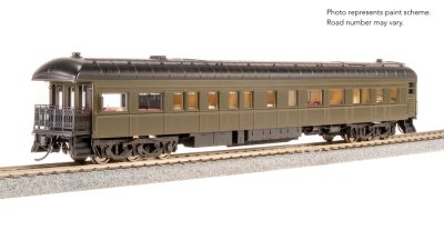 Broadway Limited Imports 8961 - HO Unlettered Business Car, Pullman Green w/ Balloon Roof