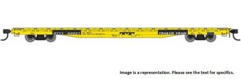 Walthers Mainline 5331 - HO 60' General-Purpose Flat Car, Trailer Train (OTTX) 90021 (Yellow, Gen...