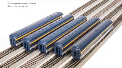 Broadway Limited Imports 9100 - HO C&O Heavyweight 5-Car Passenger Set, Tri-Color Scheme, (#439, ...