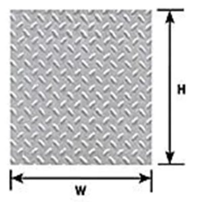 Plastruct 91684 Styrene 1/48 Diamond Plate 12inx 7in (2)