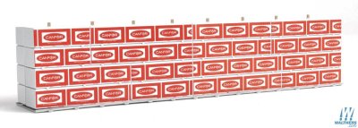 Walthers SceneMaster HO scale 3121 - Wrapped Lumber for 50 Ft Bulkhead Flatcar - Canadian Forest ...