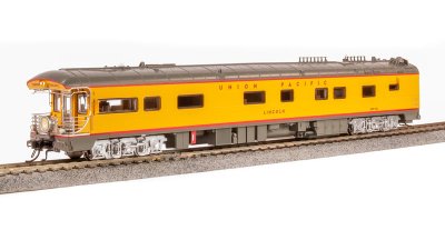 Broadway Limited Imports 9594 - HO Scale Union Pacific Business Car, UP #101 "Lincoln", Yellow "B...