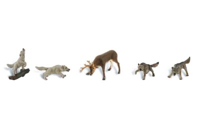 Woodland Scenics 1942 - HO Scenic Accents - Wildlife Standoff (6pcs)