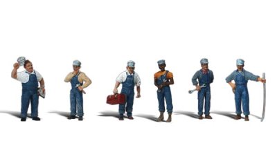 Woodland Scenics 2147 - N Scenic Accent Figures - Train Mechanics (7pcs)