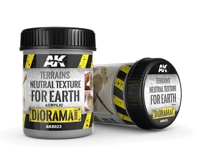 AK Interactive 8025 - AK Interactive Diorama Series: Neutral Texture For Rough Terrain 250 ml.