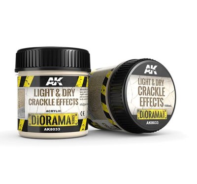 AK Interactive 8033 - AK Interactive Diorama Series: Light & Dry Crackle Effects 100 ml.