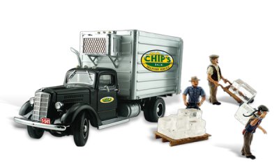 Woodland Scenics 5557 - HO Auto Scenes - Chips Ice Truck