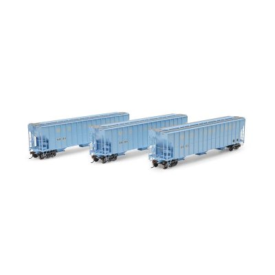 Athearn 1312 - HO FMC 4700 Covered Hopper, RRRX Primed For Grime #2128 / 2132 / 2137 (3)