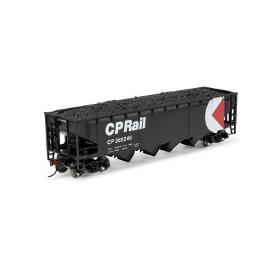 Athearn 1578 - HO HO ATH 40' 4-Bay Offset Hopper with Load, CP #365245