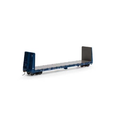 Athearn RTR 17066 - HO 60ft Bulkhead Flatcar - CLC #1209