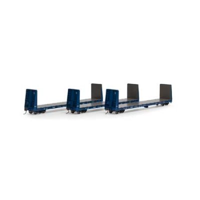 Athearn RTR 17068 - HO 60ft Bulkhead Flatcar - CLC (3pk)